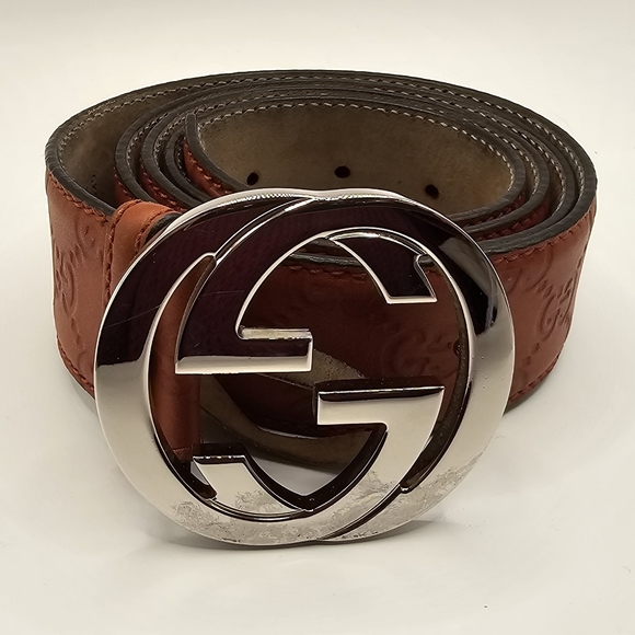 Mens Gucci burnt orange belt, size 105 - Picture 1 of 10